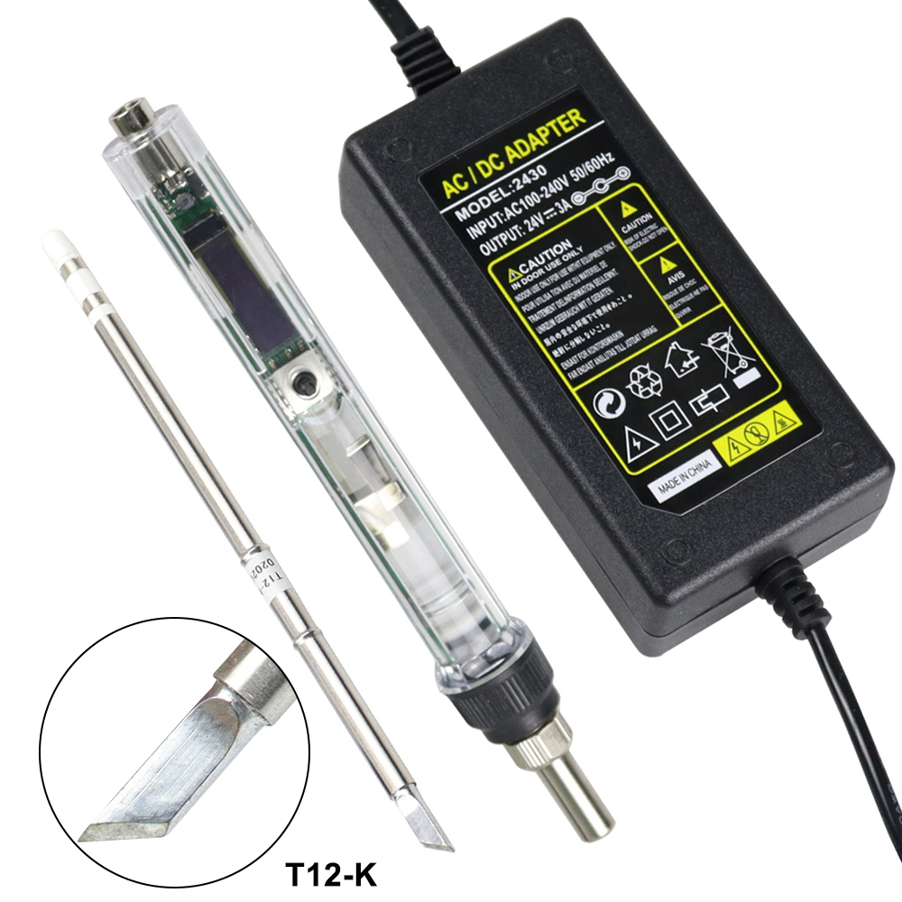 T12 Điện Mỏ Hàn Bộ DC 12-24V 7 - đánh giá và giá Soldering Station T12 Oled