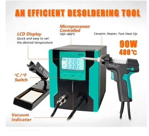 ESD Safe SS-331H Digital Elect - đánh giá và giá Desoldering Gun Vacuum Electric