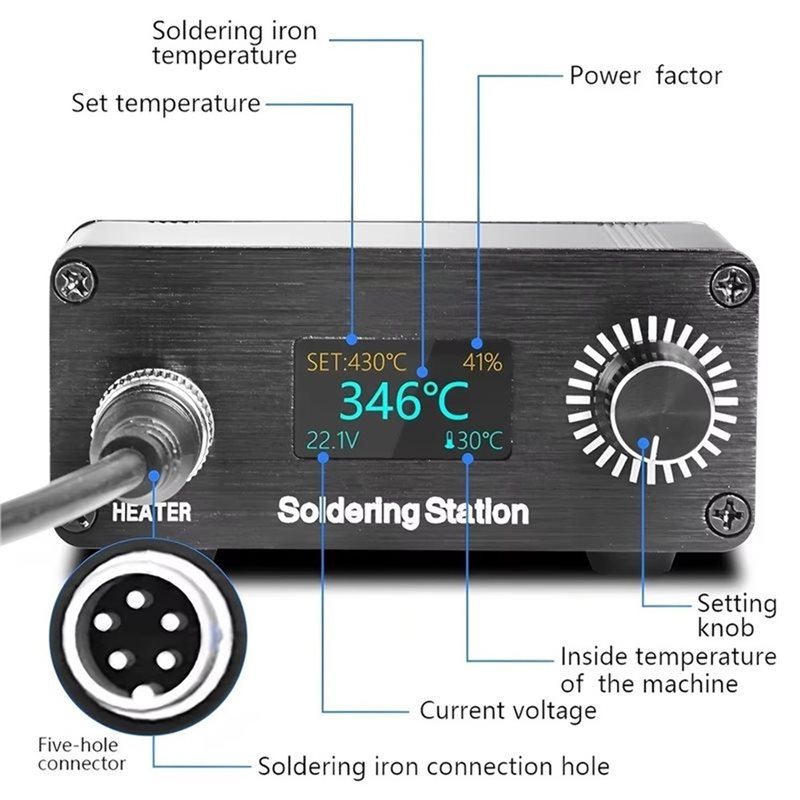 ABYN-Professional T12 Portable - đánh giá và giá Soldering Station T12 Oled