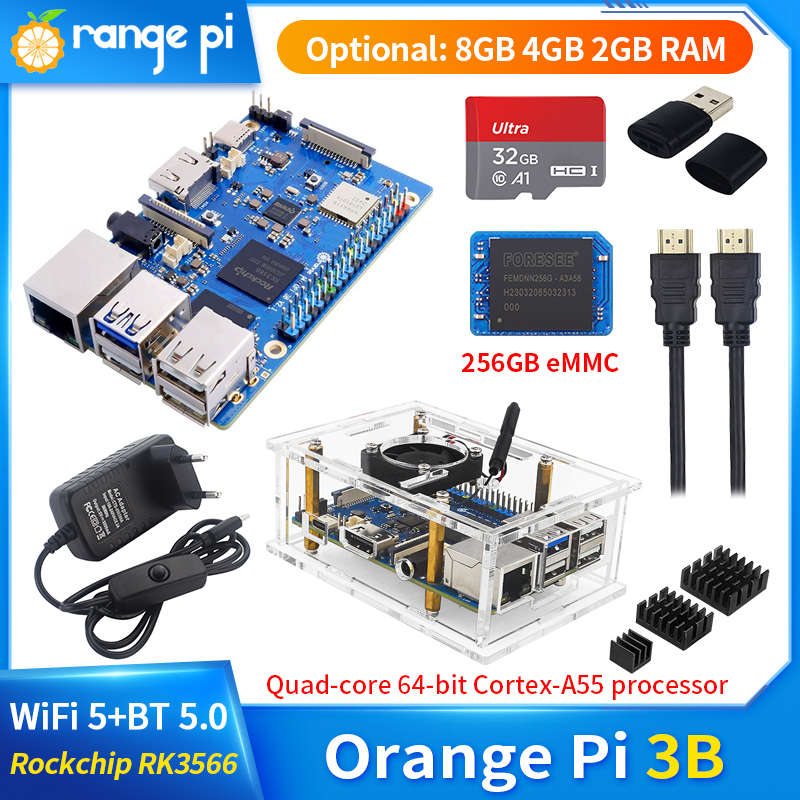 Orange Pi 3B 8GB 4GB 2GB RAM R - đánh giá và giá Khadas Vim4 8Gb