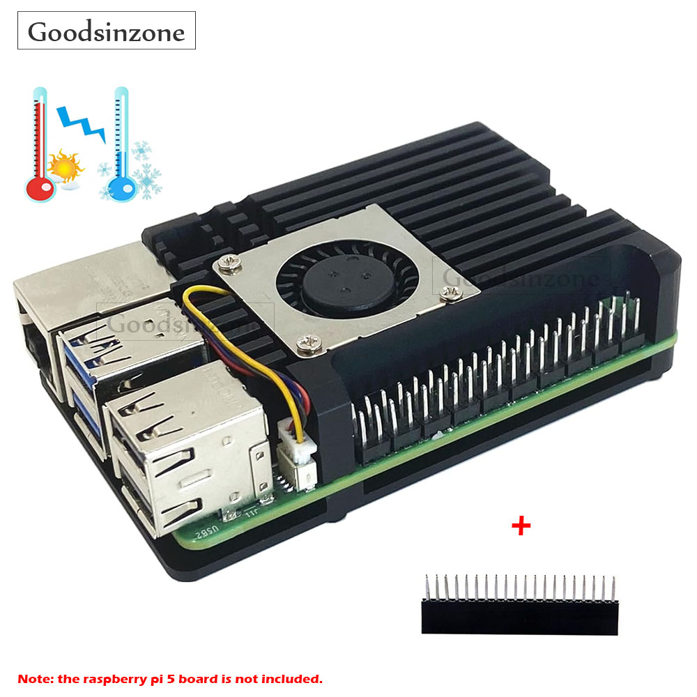 Raspberry Pi 5 Aluminum Alloy  - đánh giá và giá Raspberry Pi 5 8Gb Kit