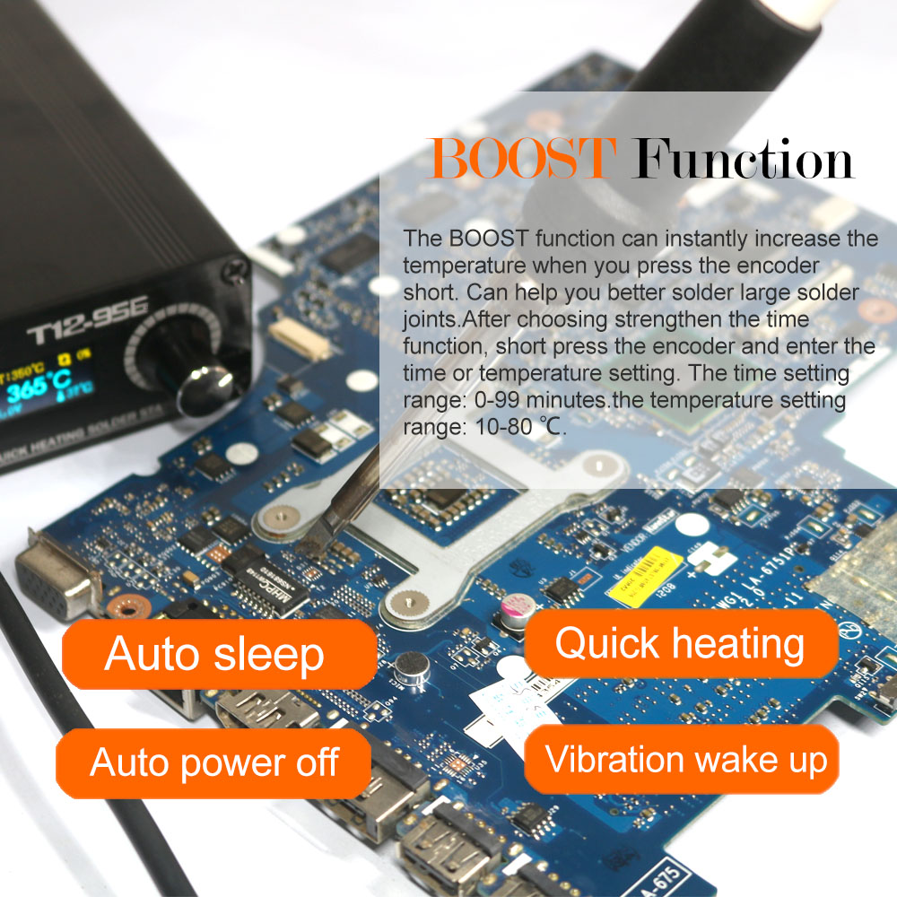 QUECOO T12-956 Soldering Digit - đánh giá và giá Soldering Station T12 Oled