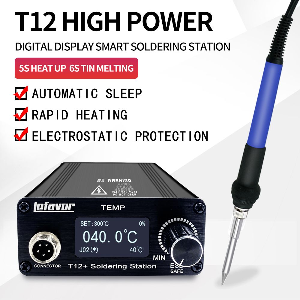 T12 + Tặng Bộ Hàn Hàn Màn Hình - đánh giá và giá Soldering Station T12 Oled
